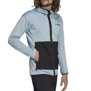 Adidas Terrex Tech Flooce Light Hooded Hiking Jacket Mens Small